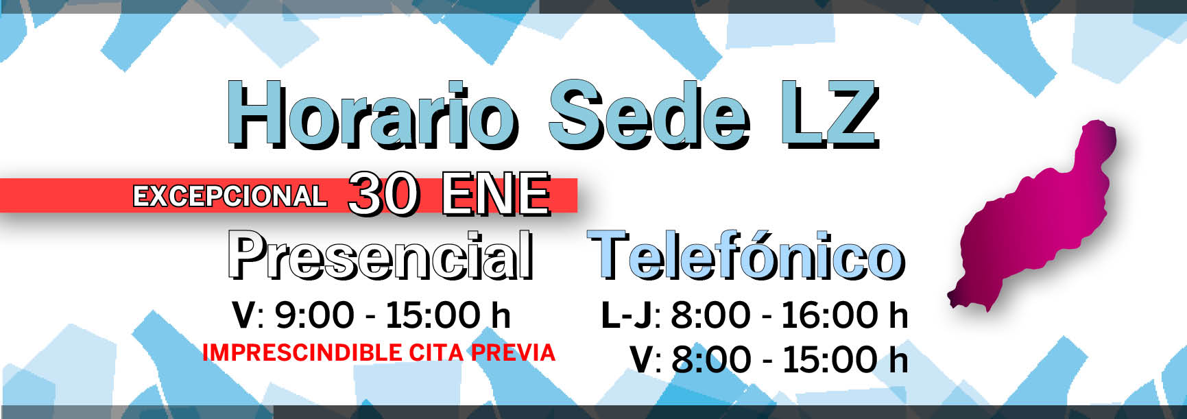 Sede LZ apertura excepcional 30 ENE